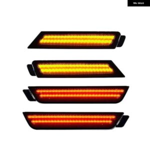 シボレー WATERPOOF スモークレンズ 黄赤 LED サイド マーカー ライト フロントリア バンパー サイド マーカー ランプリフレクター