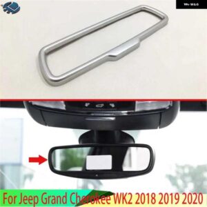 ジープ グランドチェロキー WK2 2018-2020 カースタイリング ABS クロームインナーバックリアビューバックミラー サイドミラー ストリップトリム