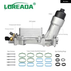 ジープ 68310865AB アルミ オイルフィルター アダプタ ー ハウジング エンジン ダッジ ジャーニー ラングラー クライスラー ラム 3.6L V6 2017-2018 OEM