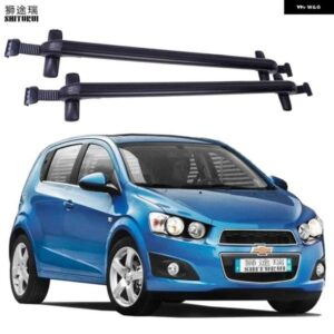 シボレー キャリア クロスバー ルーフラック アベオ 4 ドア セダン 2011 - 2022 クランプマウント 荷重 100KG バー LED