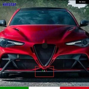 アルファロメオ フロントグリル ステッカー ジュリアクアドリフォリオ自動車