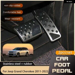 ジープ ステンレスペダル SRT グランドチェロキー WK2 WL 2011 2022 アクセル ブレーキ ノンスリップドリルなしペダル カバー 部品
