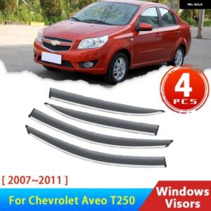 シボレー ウインドシールド アベオ T250 2007 2011 2010 ディフレクター車 WINDOWA バイザー自動雨アイブロウガード 20