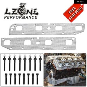 ジープ エキゾーストマニホールド ガスケット L+R ボルトスタッド 03-08 ラム ダッジ クライスラー 5.7L V8 ガス 53013944AA