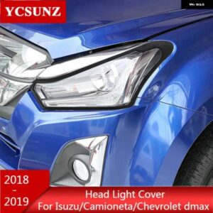 シボレー ABS ヘッドライト カバー いすゞ D-MAX 2018 2019 ランプフード CAMIONETA DMAX DMAX
