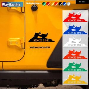 ジープ 反射ドアサイドウィンドウ フェンダー ステッカー 1941 年以降 WILLYS EDITION グラフィックビニール デカール ラングラー JK JL TJ YJ CJ