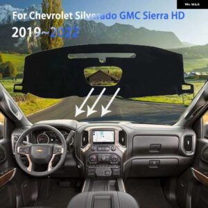 シボレー ダッシュボード マットカバー パッド シルバラード GMC シエラ HD 1500 2500 3500 2019 2020 2022 敷