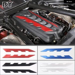 シボレー コルベット C8 Z51 Z06 2020-2023 合金 エンジン フード両側ロゴ 装飾 ステッカー 自動車