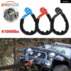 ジープ 41000LBS 高耐久ソフトシャックル合成ロープオフロード 4X4 牽引シャックルストラップスリーブ付きトラック SUV