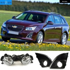 シボレー 12V 車用 フォグランプ アセンブリ クルーズ 2013-2015 フォグライト カバー とワイヤー リレースイッチ ボタン付き
