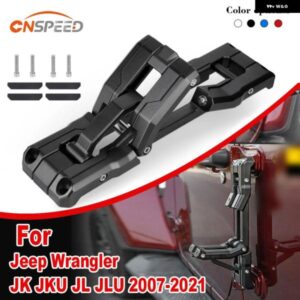 ジープ アルミ車折りたたみ踏み台ドアヒンジステップ高耐久フットボード折りたたみ式ラングラー JK JKU JL JLU 2007-2021