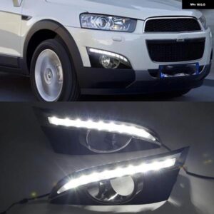 シボレー 2個 ウィンカーリレーカースタイリング 12V LED DRL デイタイム ランニングライト フォグランプ 穴付きキャプティバ 2011