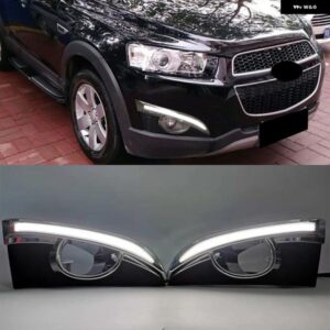 シボレー 1セット 自動ライト DRL キャプティバ 2011 2012 2013 ウインカー LED デイタイム ランニングライト フォグランプ