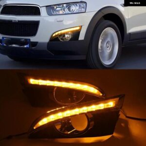 シボレー 点滅 1セット DRL キャプティバ 2011 2012 2013 デイタイム ランニングライト フォグランプ カバー ヘッドライト