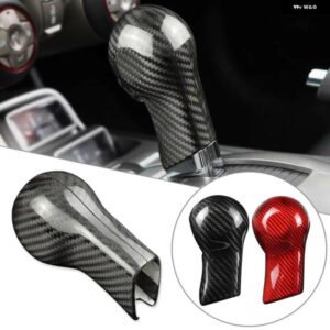 シボレー カーボン車 シフトノブ カバー カマロ 2010-15 ブラック/レッド