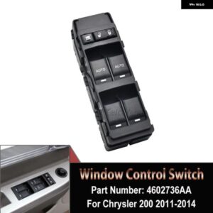 ジープ 12V フロント左 パワーウィンドウ マスター コントロール リフタースイッチ ブラック グランドチェロキーコマンダークライスラー 200 300
