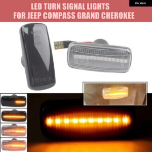 ジープ ダイナミック LED サイドマーカー フェンダー ウインカー 信号灯 コンパス パトリオット コマンダー リバティ グランドチェロキー クライスラー 200