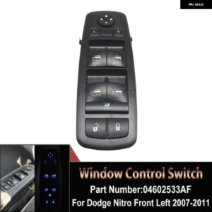 ジープ 04602533AF ダッジ ジャーニー 2009-2010 フロント左ウィンドウ コントロール スイッチ ガラス リフターボタン リバティ 2008 2009 - 2012