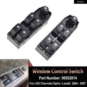 シボレー LHD オプトラ / ラセッティ 2004 - 2007 フロント左ウィンドウリフタースイッチ BUICK EXCELLE OEM#96