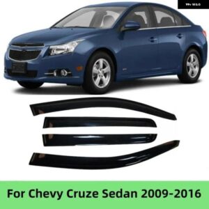 シボレー クルーズセダン 2009-13-2016 ウィンドウバイザー ディフレクターレインガード日よけシェルターカースタイリングアクセサリー