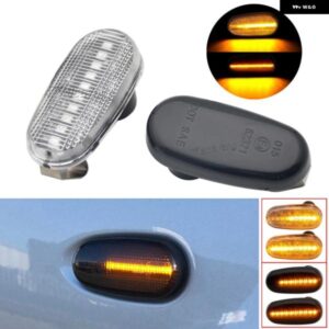 アルファロメオ 2個 水戸 955 147 GT 937 フィアット ブラボー 2 II ダイナミック LED サイド マーカーライト 矢印ウィンカー点滅 ウインカーランプ