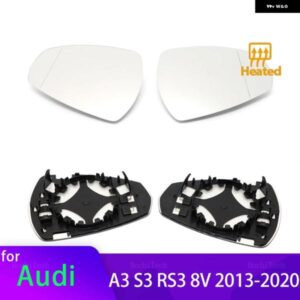 アウディ サイドバックミラー 加熱ガラス加熱ミラー レンズ A3 S3 RS3 RS A S 3 2013-20 8V0857535D 8V0857536D 左右