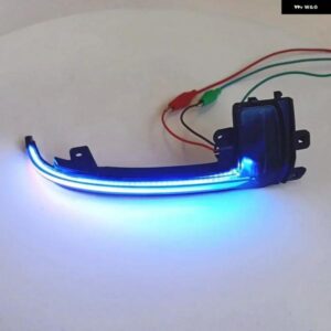 アウディ 黄青ダイナミック LED ウィンカーウインカー A3 8P A4 A5 B8 Q3 A6 S6 SQ3 A8 D3 8K サイドミラー ライト インジケーター 矢印