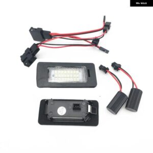 アウディ 2個 白色 LED プレートライトランプ LED プラークランプ A1 2011 現在 A4 B8 4D/5D 08 12 オールロード 10-13 A5/S5 2D 2008 2011
