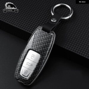 アウディ ABS キーケース A3 A6 C8 A7 S7 A8 D5 4N S8 Q7 Q8 SQ8 E-TRON 2018-21 自動車アクセサリーリングカバー