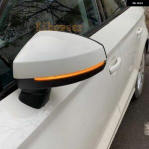 アウディ 2個 ダイナミックスクロール LED A3 S3 8V RS3 ウィンカーライト 2014-16 2019 2020 ミラー インジケータウインカースイープ