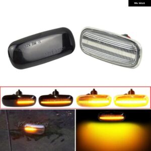 アウディ 2個 車流れるシーケンシャル LED ランプダイナミック点滅ウインカーサイド マーカーライト A2 A3 8L A4 B5 A6 4B C5 A8 4D TT 8N