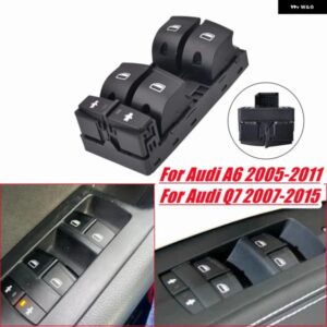アウディ パワーウィンドウ コントロール マスター スイッチ ガラスリフターレギュレータ ボタン A6 2005-2011 Q7 2007-2015 4F0959851G 4F0 959 851G