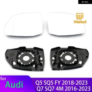 アウディ サイド加熱電気アングル ウイング ミラー ガラス Q5 Q5L SQ5 FY2018-2023 Q7 SQ7 4メートル 2016-2023 カーアクセサリー