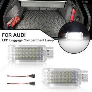 アウディ A1 A2 A3 A4 A5 A6 A7 A8 B5 B6 B7 B8 Q3 Q5 Q7 TT 車ホワイト LED カーテシードア トランク 足元 グローブ ボックス ライトランプ