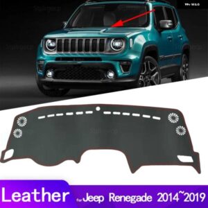 ジープ 革ダッシュマット ダッシュボード カバー パッド ダッシュマットカーペットカー スタイリング アクセサリー レネゲード 2014 2019 BU トレイルホーク
