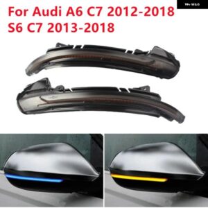 アウディ LED ダイナミックサイドバックミラー シーケンシャル ウィンカーライト A6 C7 2012-2018 S6 C7 2013-2018