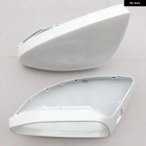 アウディ 1PC ホワイトサイド ウイング ミラー カバー キャップ A6 C8 S6 RS6 A7 A8 2019-23 交換 S7 S8
