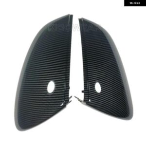 アウディ LHDペア A3 S3 8Y RS3 2020 2021 2022 サイド ウイング ミラー カバー キャップ カーボンルック 交換用ブラック