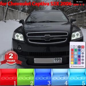 シボレー マルチカラー RGB リモート コントロール リングライト LED エンジェルアイキット キャプティバ S3X 2006-2011 スタ