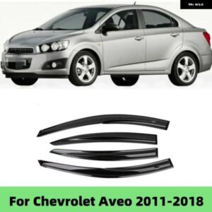 シボレー アベオ 2011-2018 車アクセサリー ウィンドウバイザー レインサンガード ベント ウインド ディフレクター ウェザーシールド モ