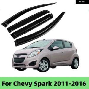 シボレー スパーク 2011-2016 ハッチバック カー スタイリング アクセサリーウィンドウバイザー ディフレクター ウィンドウレインガードカ