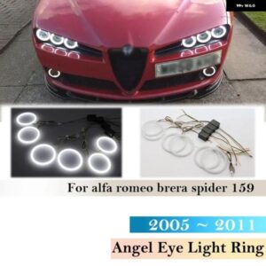 アルファロメオ 6個 SMD コットン ヘッドライト ライト DRL ウィンカーエンジェルアイリング ブレラスパイダー 159 2005 2011 カーアクセサリー