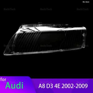 アウディ ヘッドライト カバー A8 D3 4E A 8 2002-2009 クリア ハウジング フロント ヘッドライト レンズ シェルガラスランプカバー