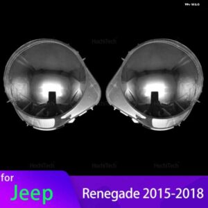 ジープ レネゲード 2015-18 クリア ハウジング フロント ヘッドライト レンズ ガラスランプカバー ランプシェード