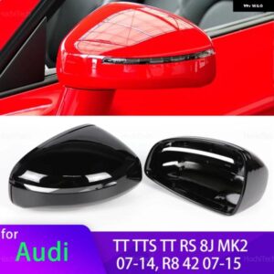 アウディ 1ペア リアビューサイドケース トリム バックミラー キャップ TT TTS TT RS 8J MK2 2007-2014 R8 42 2007-2015 サイドミラー カバー