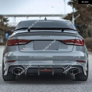 アウディ A3 A3 S ライン S3 RS3 2014-2020 セダンリア スポイラー ウイング 飛行機翼形状リア トランク ルーフ スポイラー トリム