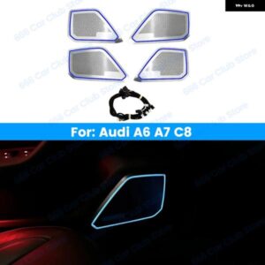 アウディ 32色 LED スピーカー カバー A6 A7 C8 RS6 RS7 ドア オーディオ 装飾 ランプ周囲光