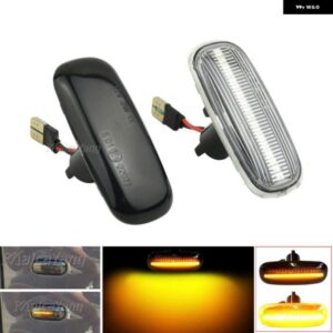 アウディ 2個 LED ダイナミックサイドマーカーフェンダー ウィンカーライト A2 A3 A4 S3 8L A8 4D D2 TT 8N カーアクセサリー