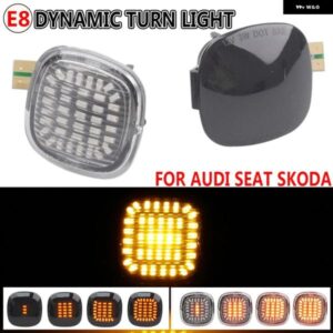 アウディ LED ダイナミックサイド マーカーライト ウィンカー A3 8L A4 8D A4 S4 B5 A8 D2 シーケンシャルランプ 1994-00