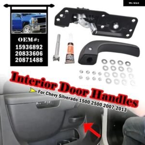 シボレー 2007-2013 シルバラード GMC シエラ車内 ドアハンドル 左インストールキット 20833606 20871488